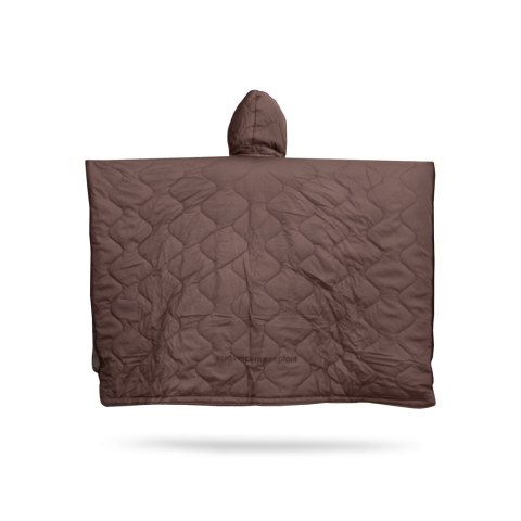 OFFLANDER PONCZO KEMPINGOWE OCIEPLANE WODOODPORNE ZIELONO-BRĄZOWE