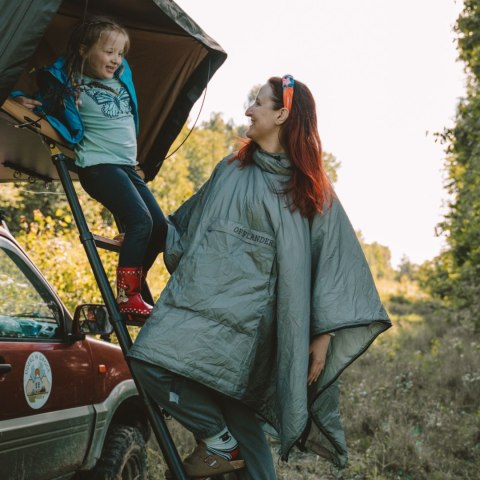 OFFLANDER PONCZO KEMPINGOWE WODOODPORNE SZARE