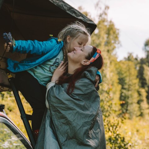 OFFLANDER PONCZO KEMPINGOWE WODOODPORNE SZARE