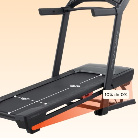 Bieżnia ProForm Carbon TL – domowa, elektryczna, składana