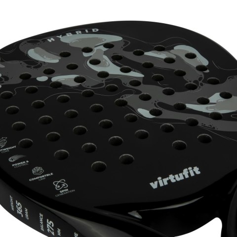 VIRTUFIT RAKIETA PADEL HYBRID - CZARNO-SZARA