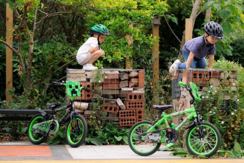 Huffy Rower Minecraft 16" Zielony 21404W