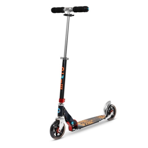 Hulajnoga dla dzieci MICRO Speed Aztec czarno- pomaranczowa