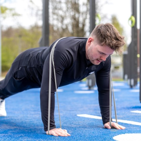 VIRTUFIT PRO GUMA FITNESS POWER BAND ŚREDNIA ŻÓŁTA