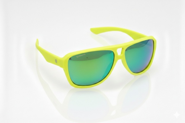 Okulary NEON Board yellow fluo (lens: green cat.3)