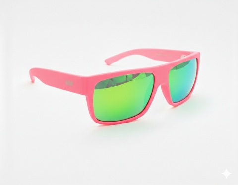 Okulary NEON Ride pink fluo (lens: green cat.3)
