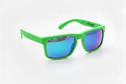 Okulary NEON Street green fluo (lens: blue cat.3)