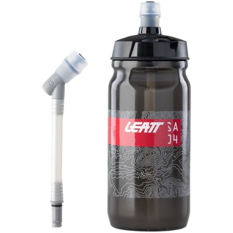 Bidon LEATT Bottle SteadySip Convertible (600 ml) (szary, 600ml)