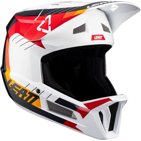 Kask rowerowy (full face) LEATT Helmet MTB Gravity 2.0 V24 (biało-czerwony, XL)