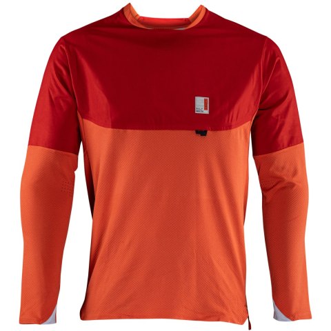 Koszulka rowerowa LEATT Jersey MTB AllMtn 4.0 (pomarańczowy-szary, XL)