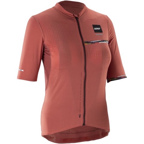 Koszulka rowerowa damska LEATT Jersey MTB Endurance 5.0 Cargo Women (czerwony, M)