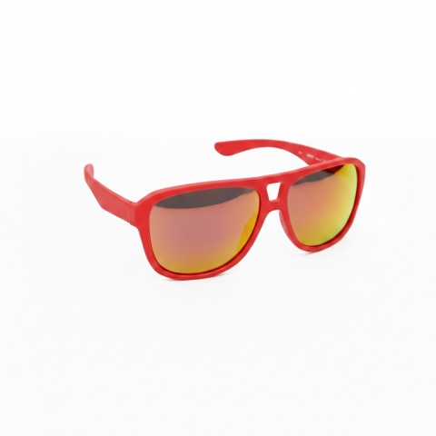 NEON Okulary przeciwsłoneczne Board czerwone, szkła czerwone