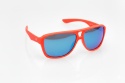 NEON Okulary przeciwsłoneczne Board czerwone, szkła niebieskie