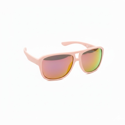 NEON Okulary przeciwsłoneczne Board jasnoróżowe, szkła różowe