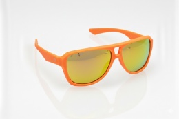 NEON Okulary przeciwsłoneczne Board pomarańczowe szkła złote