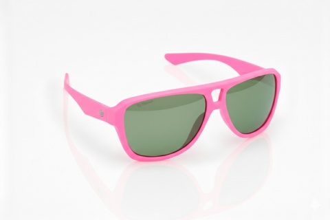 NEON Okulary przeciwsłoneczne Board różowe, szkła zielone