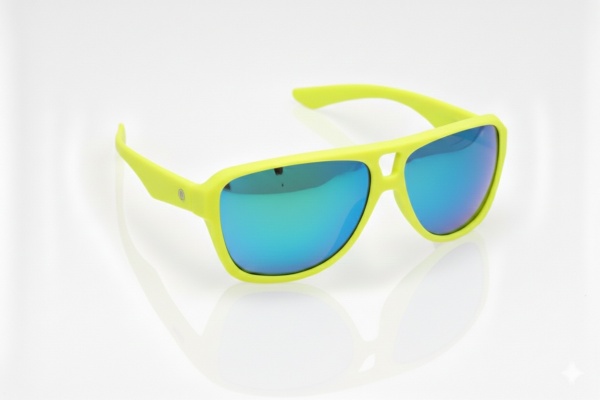 Okulary NEON Board yellow fluo (lens: blue cat.3)