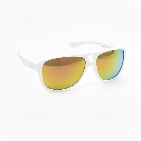 Okulary NEON Board white (lens: gold cat.3)