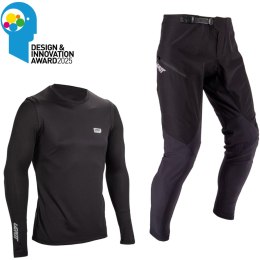 Komplet rowerowy (koszulka+spodnie) dziecięce LEATT Ride Kit MTB 1.0 Junior (czarny, M)