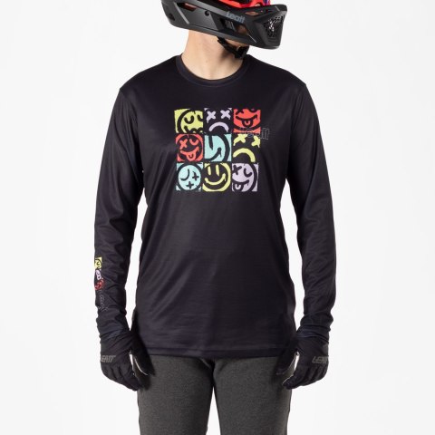 Koszulka rowerowa LEATT Jersey MTB Gravity 3.0 (czarny, M)