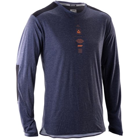 Koszulka rowerowa LEATT Jersey MTB Trail 4.0 Long Sleeve (niebieski, XL)