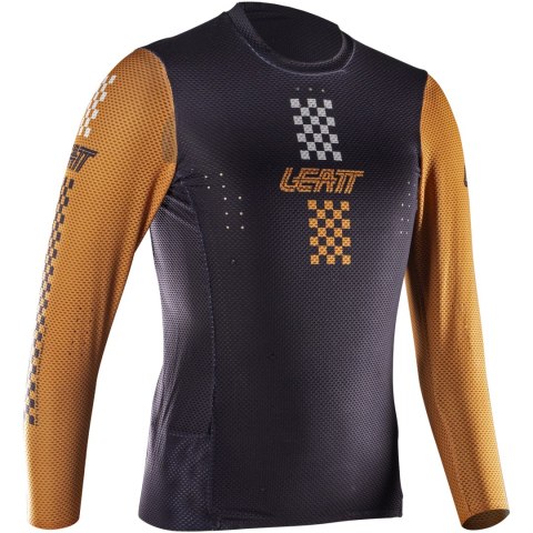 Koszulka rowerowa dziecięca LEATT Jersey MTB Gravity 4.0 Junior (pomarańczowy, S)