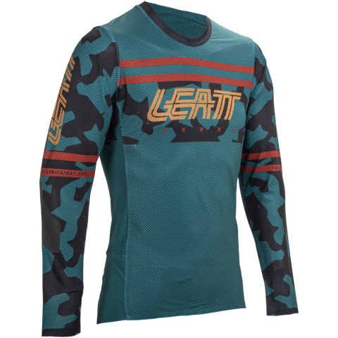 Koszulka rowerowa dziecięca LEATT Jersey MTB Gravity 4.0 Junior (turkusowy, XL)