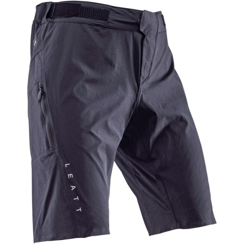 Spodenki rowerowe (+spodenki kolarskie z pampersem w zestawie) LEATT Shorts MTB Trail 1.0 (czarny, XS)