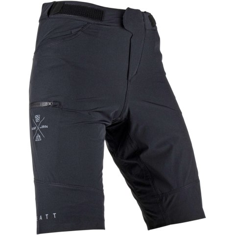 Spodenki rowerowe (+spodenki kolarskie z pampersem w zestawie) LEATT Shorts MTB Trail 2.0 (czarny, 2XL)