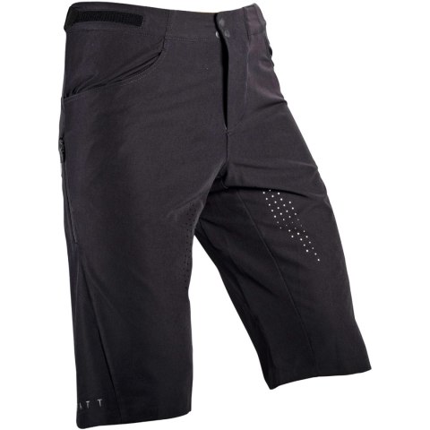 Spodenki rowerowe (+spodenki kolarskie z pampersem w zestawie) damskie LEATT Shorts MTB Trail 2.0 Women (czarny, M)