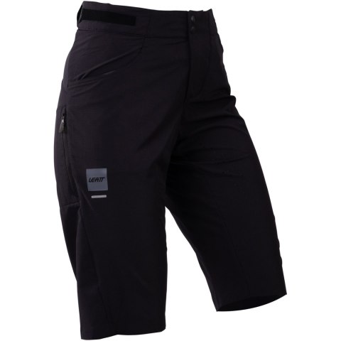 Spodenki rowerowe (+spodenki kolarskie z pampersem w zestawie) damskie LEATT Shorts MTB Trail 3.0 Liner Women (czarny, L)