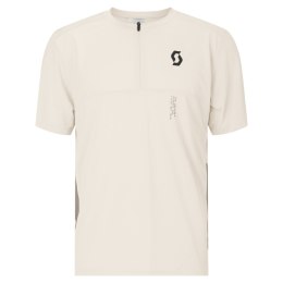Koszulka SCOTT Tee M`s Vertic Zip SS (cotton white/toast beige, XL)