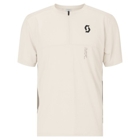 Koszulka SCOTT Tee M`s Vertic Zip SS (cotton white/toast beige, XL)