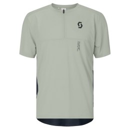 Koszulka SCOTT Tee M`s Vertic Zip SS (spray grey/dark blue, L)