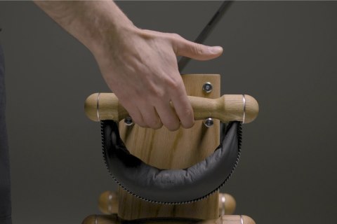 Hantle NOHRD SwingBell 2-8 Kg ze stojakiem Tower Shadow Buk Skóra