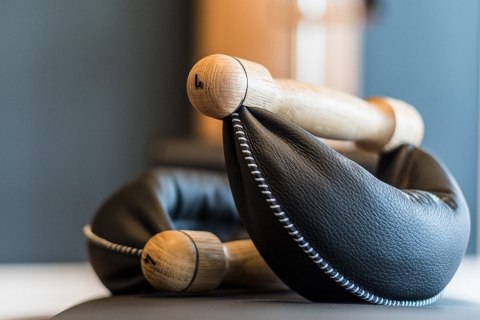 Hantle NOHRD SwingBell 2-8 Kg ze stojakiem Tower Shadow Buk Skóra