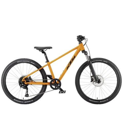 Rower młodzieżowy KTM Wild Speed Disc pomarańczowy, rozmiar 24"