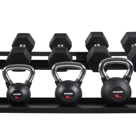 Stojak na hantle i kettlebells HAMMER