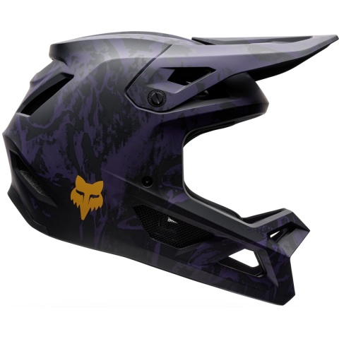 KASK ROWEROWY JUNIOR FOX RAMPAGE IMAGE PRINT PLUM YL