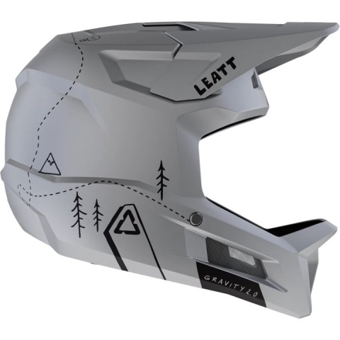 Kask rowerowy (full face) LEATT Helmet MTB Gravity 2.0 V26 (szary,S)