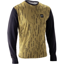 Koszulka rowerowa LEATT Jersey MTB Trail 3.0 Long Sleeve (brązowa, rozmiar L)
