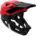 LEATT KASK ROWEROWY MTB ENDURO 2.0 JUNIOR V26 (WYPINANA SZCZĘKA) HELMET TITANIUM KOLOR CZERWONY/CZARNY ROZMIAR XS
