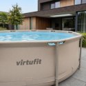 VIRTUFIT OKRĄGŁY BASEN 244 CM Z POMPĄ FILTRUJĄCĄ BEŻOWY