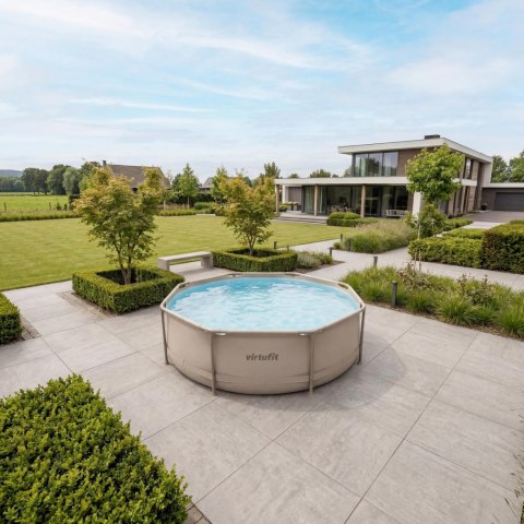 VIRTUFIT OKRĄGŁY BASEN 305 CM Z POMPĄ FILTRUJĄCĄ BEŻOWY