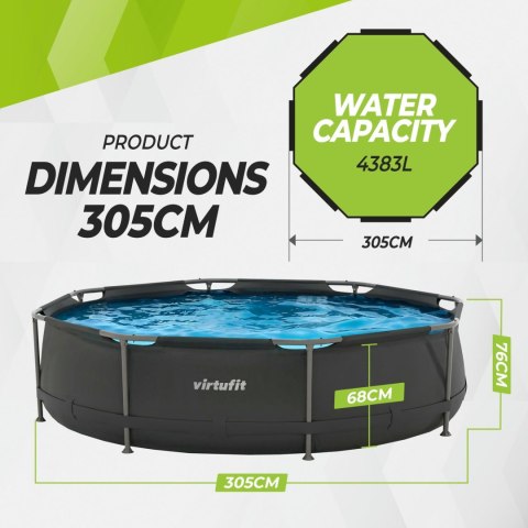 VIRTUFIT OKRĄGŁY BASEN 305 CM Z POMPĄ FILTRUJĄCĄ