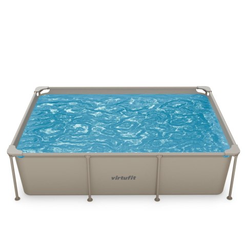 VIRTUFIT PROSTOKĄTNY BASEN 260 x 180 CM Z POMPĄ FILTRUJĄCĄ BEŻOWY