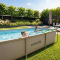 VIRTUFIT PROSTOKĄTNY BASEN 260 x 180 CM Z POMPĄ FILTRUJĄCĄ BEŻOWY