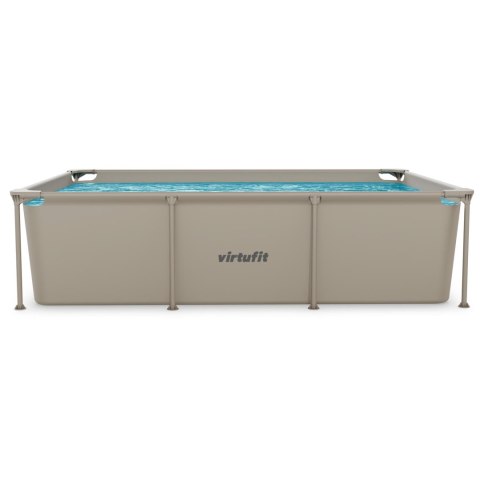 VIRTUFIT PROSTOKĄTNY BASEN 260 x 180 CM Z POMPĄ FILTRUJĄCĄ BEŻOWY