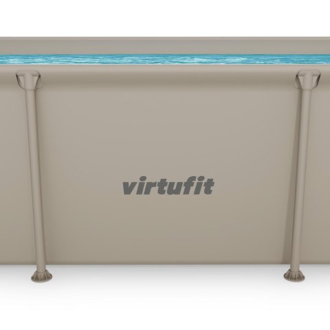 VIRTUFIT PROSTOKĄTNY BASEN 260 x 180 CM Z POMPĄ FILTRUJĄCĄ BEŻOWY