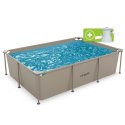 VIRTUFIT PROSTOKĄTNY BASEN 260 x 180 CM Z POMPĄ FILTRUJĄCĄ BEŻOWY